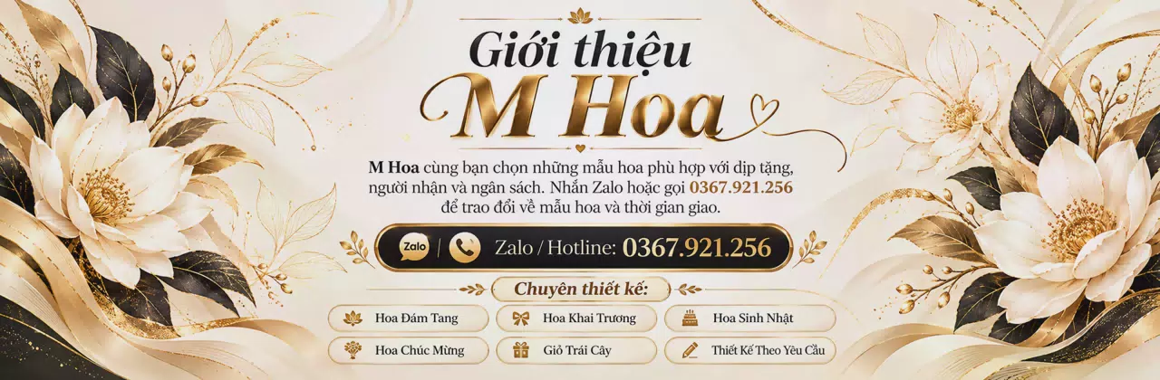 Ảnh bìa Shop hoa tươi Xã Vĩnh Bình Đồng Tháp - Tư vấn mẫu hoa hợp ngân sách